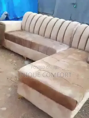 Brand New Top Quality Padded L Shape Section Sofa With Single Seater