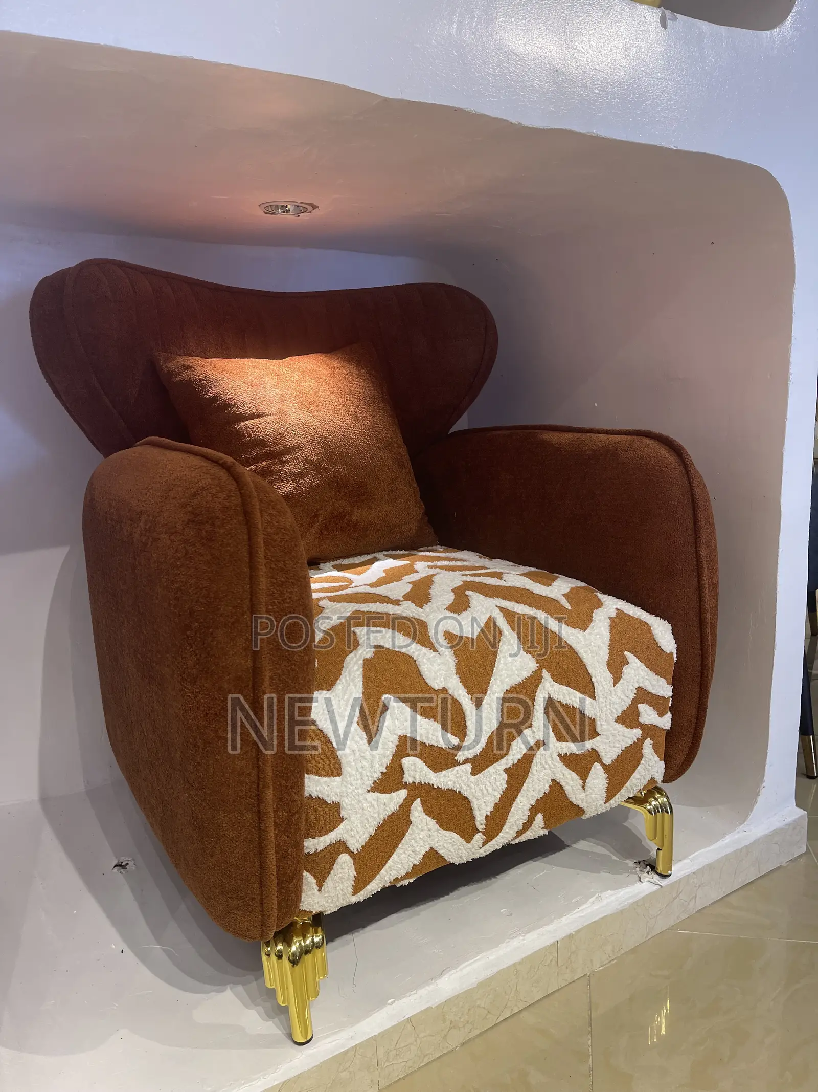 Unique Single Fabric Sofa Chair.