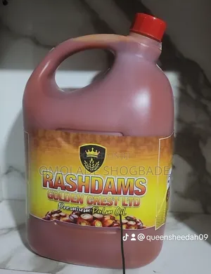 5 Litres Premium Palm Oil: Fresh Natural Red Palm Oil for Cooking