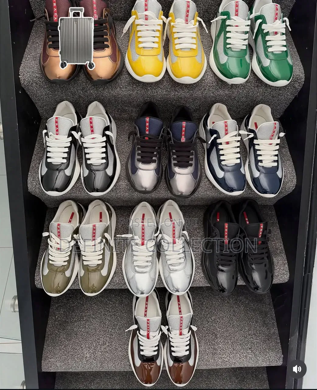 Prada Luxury Glossy Sneakers