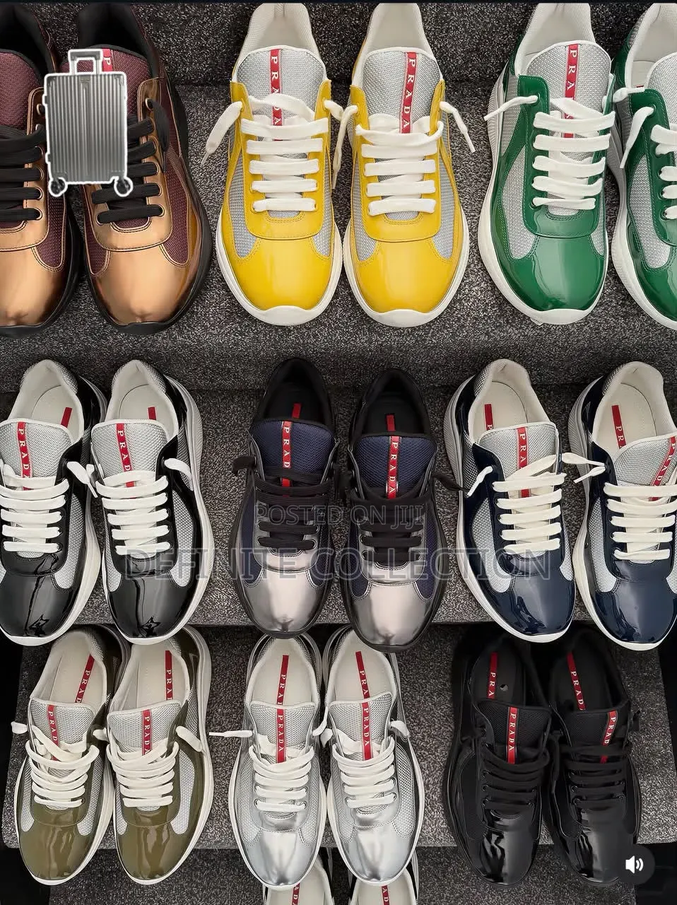 Prada Luxury Glossy Sneakers