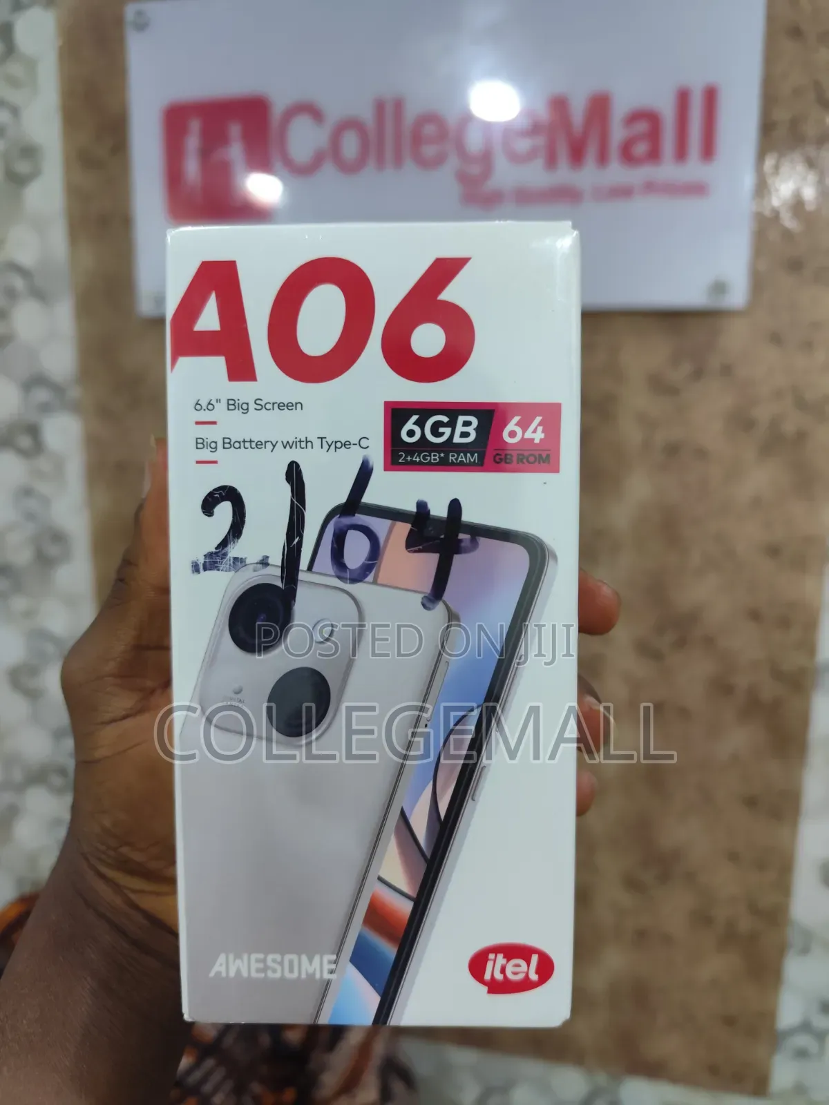 New Itel A06 64 GB Black
