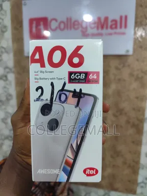 New Itel A06 64 GB Black