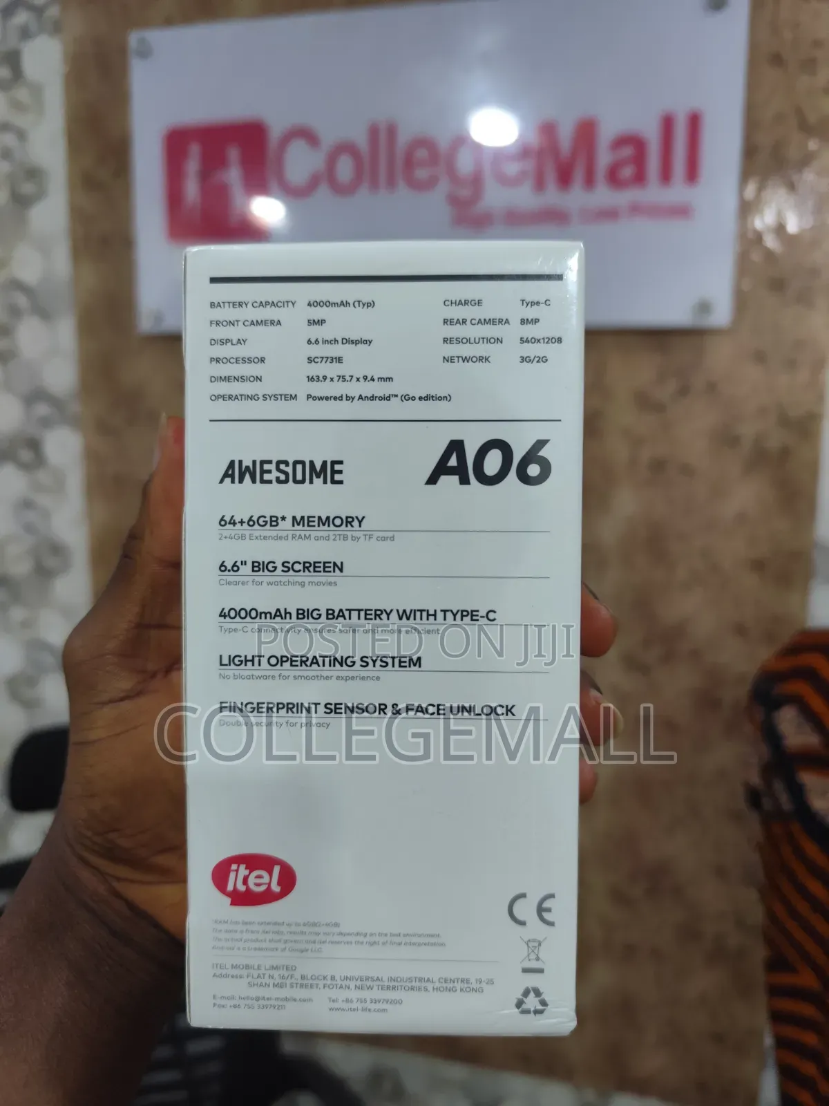 New Itel A06 64 GB Black