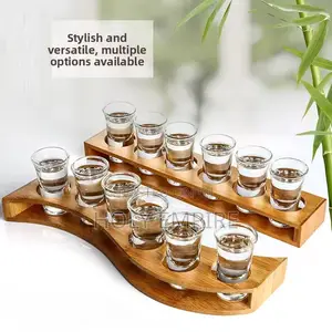 6 Hole Cup Holder Cup Set Cocktail Shaker Lead-Free Liquor