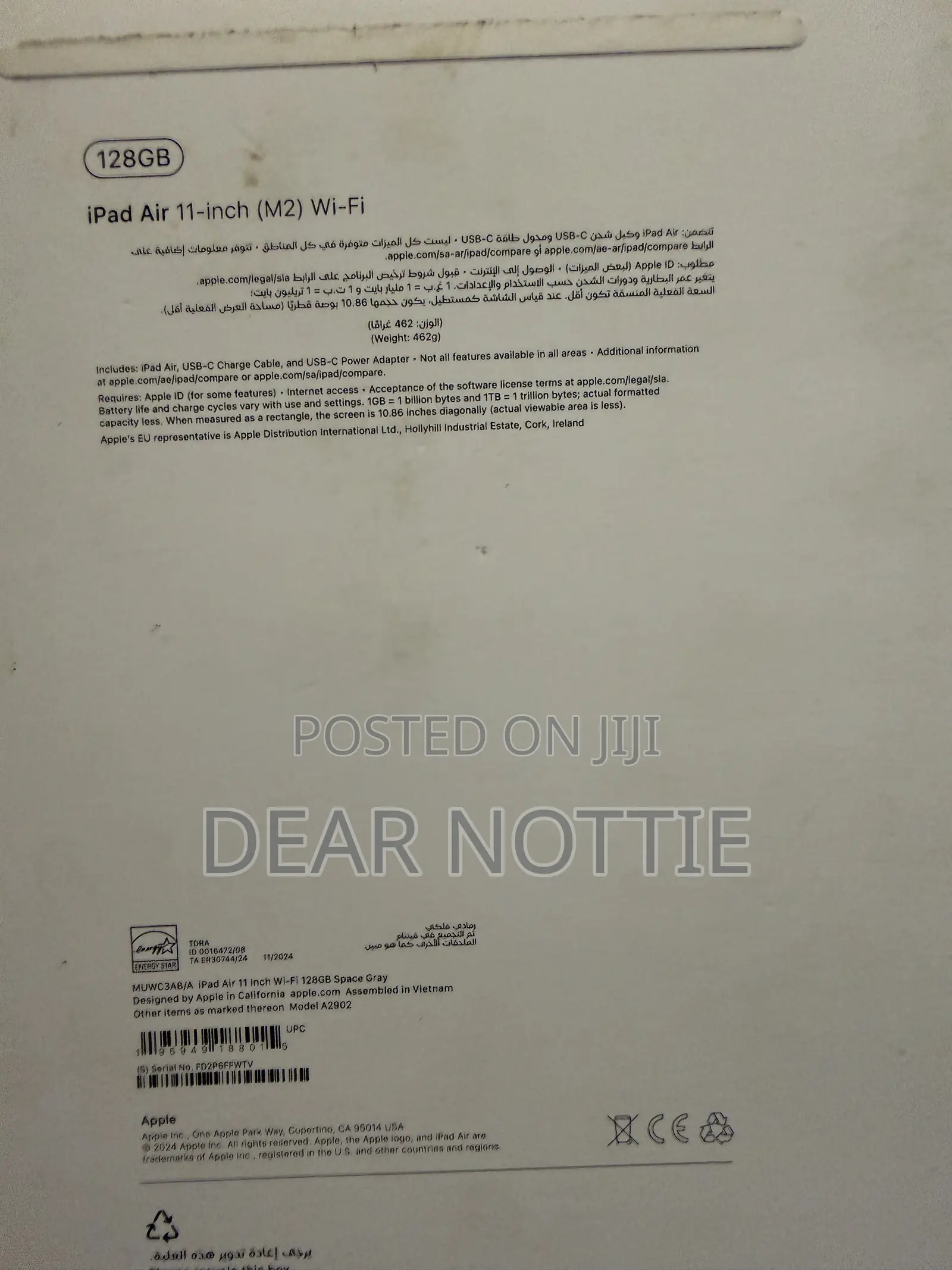 Apple iPad Air 11 (2024) 128 GB Gray