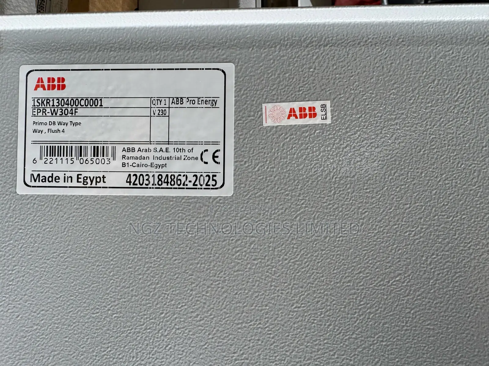 ABB Distribution Board Primo D4 4 Ways 3 Phase