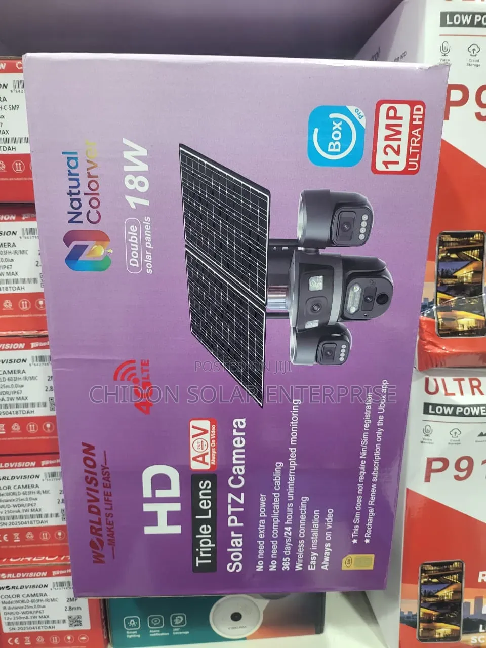 Triple Lens Solar PTZ Camera