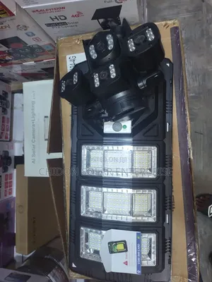 4-Lens Solar Security Camera Street Light