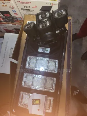 4-Lens Solar Security Camera Street Light