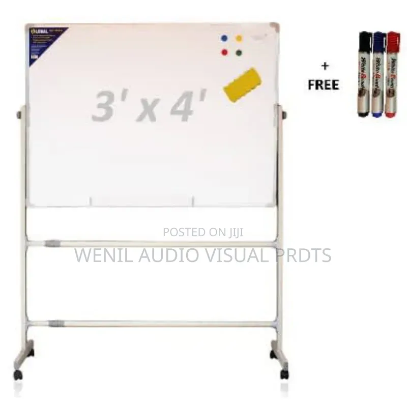 3ftx4ft Foreign Whiteboard on Mobile Stand