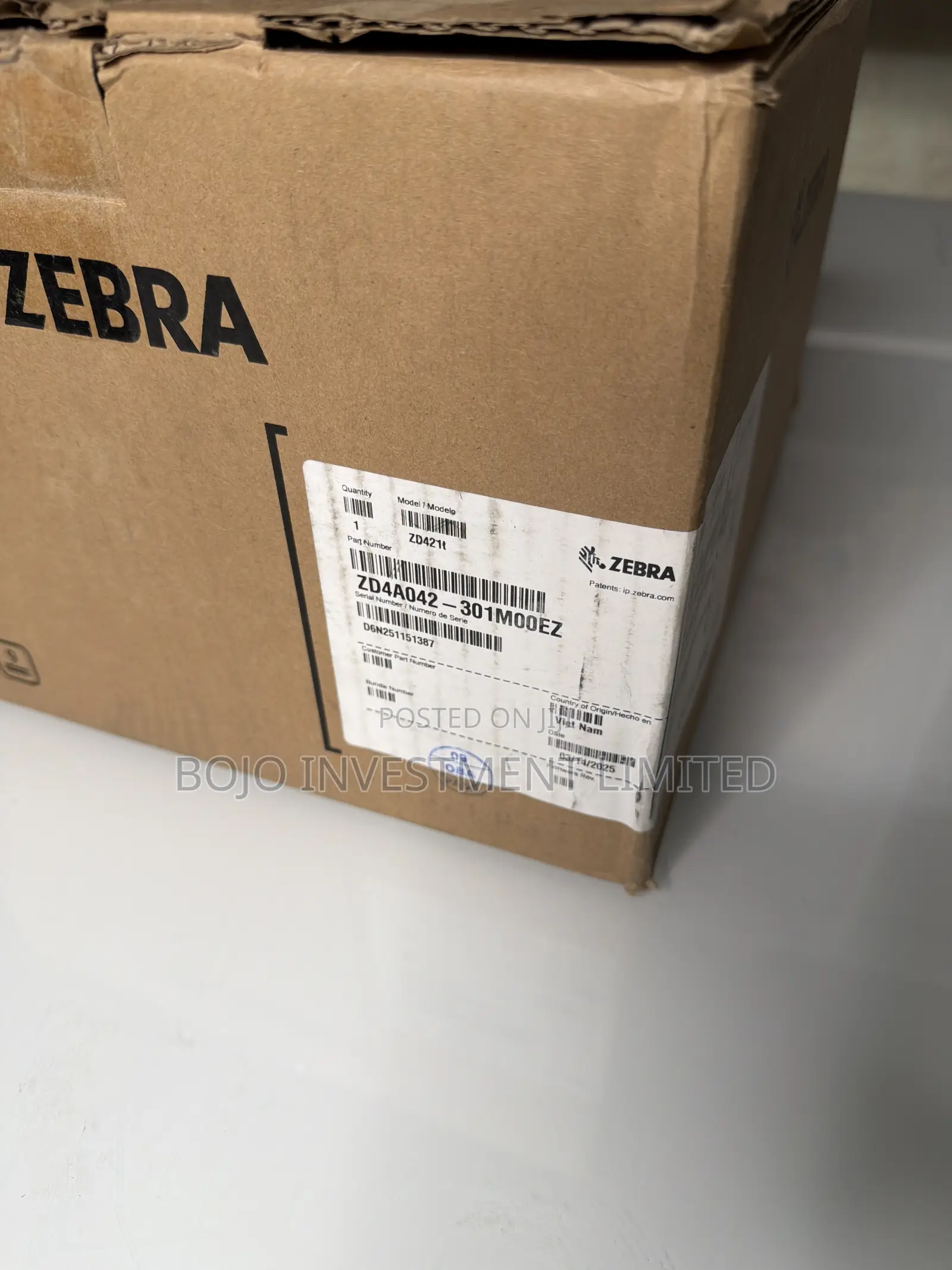 Zebra ZD620 Direct Thermal Barcode Label Printer USB LAN Bluetooth