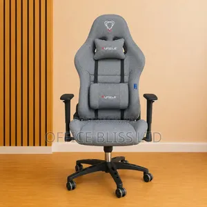 Furgle Fabric Egornomic Swivel Gaming Chair - GRAY