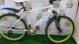 Adult Bicycle Size 26 Alton Bike With Green Rim and Front Shocks