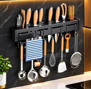 Kitchen Knife Rack Black