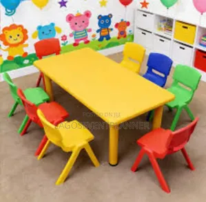 Kindergarten School Class Room Rectangle Table
