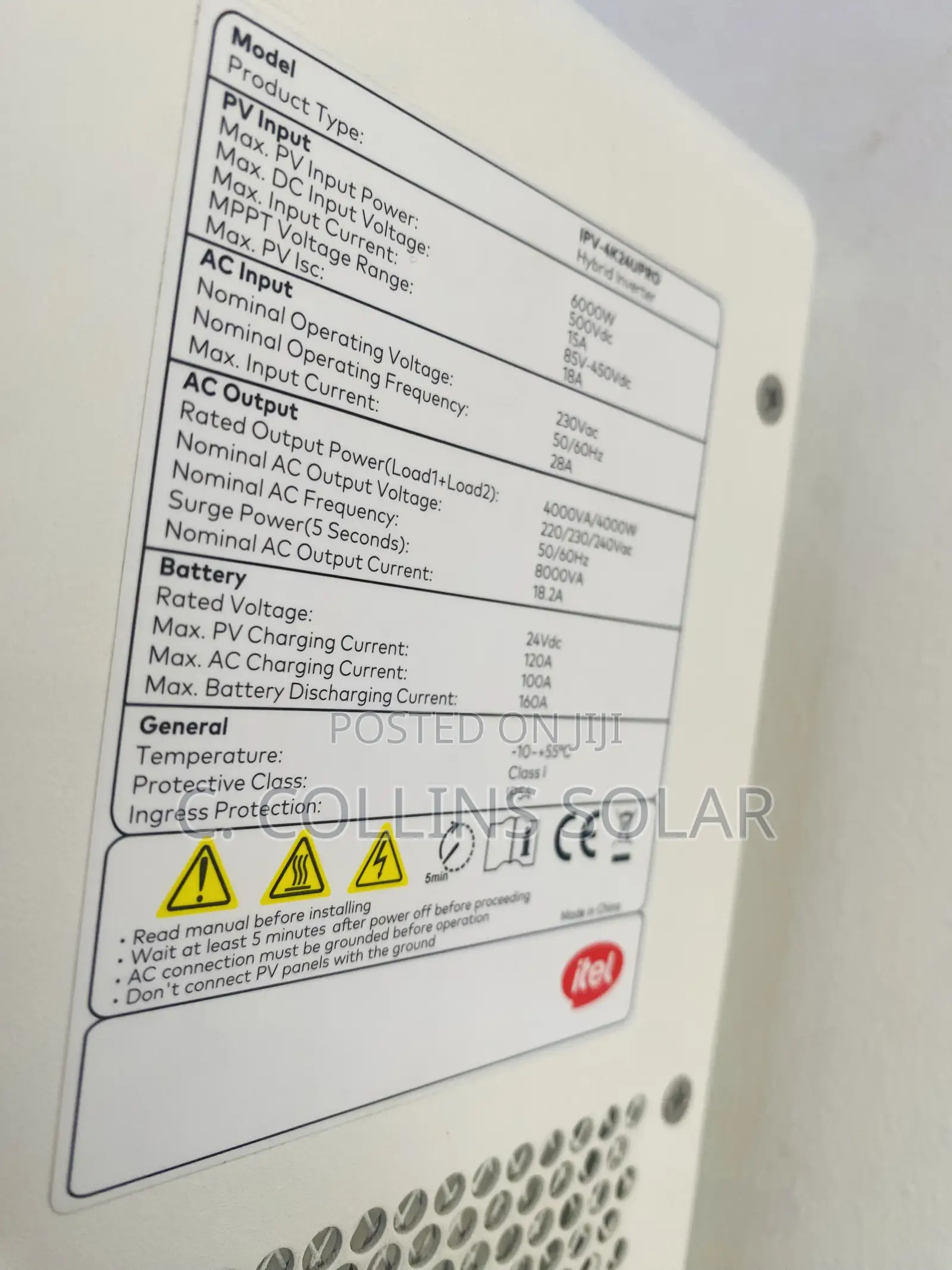 4kva 24v Itel Hybrid Inverter