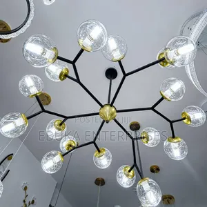 Modern Molecular / Branch Chandelier — 18 Heads