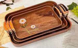 Acrylic Wooden Colour 3in1 Tray