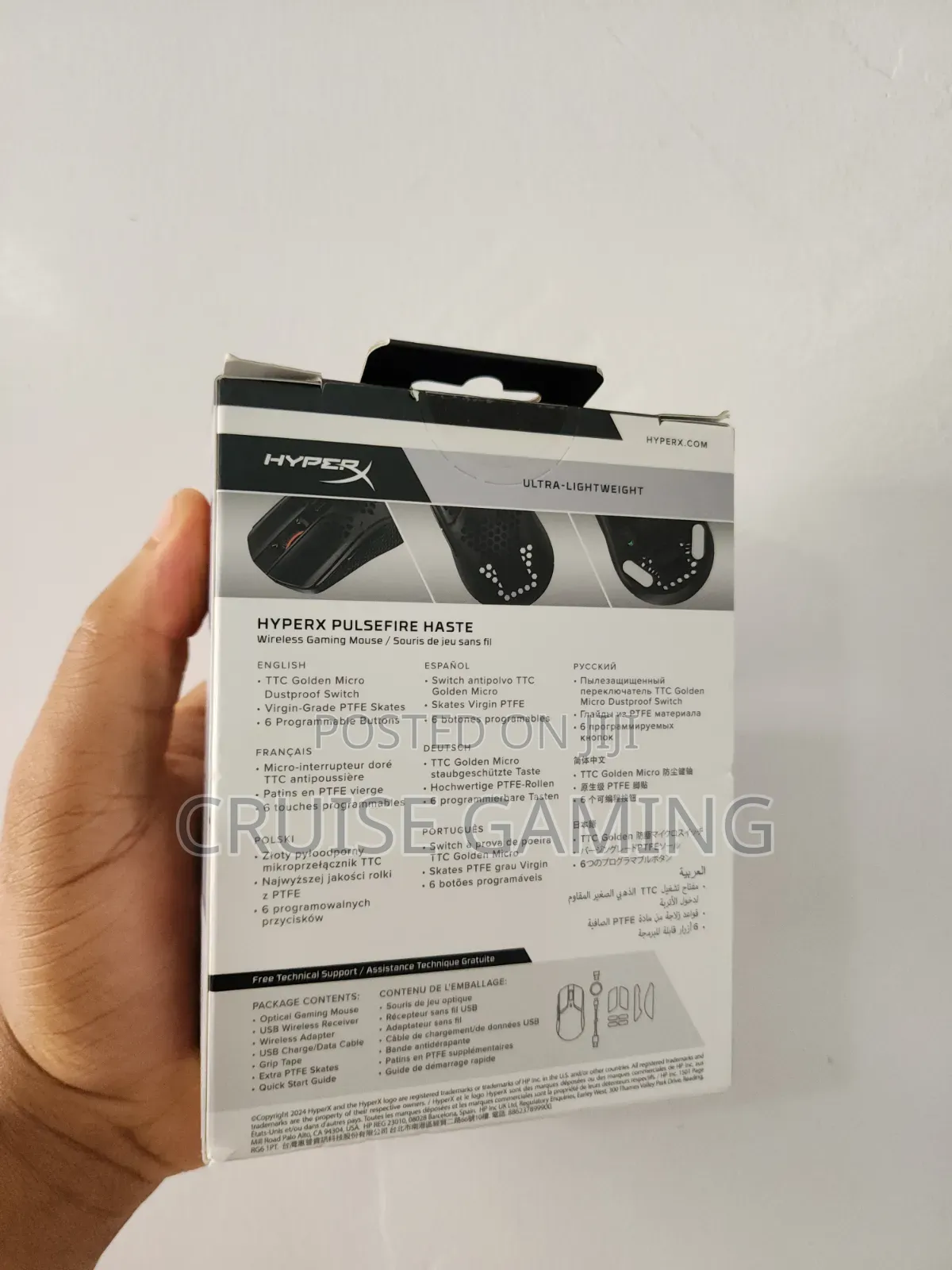 HyperX Pulsefire Haste Wireless Gaming Mouse RGB