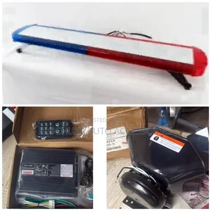 LED Siren Light With Remote Control Amp and Speaker