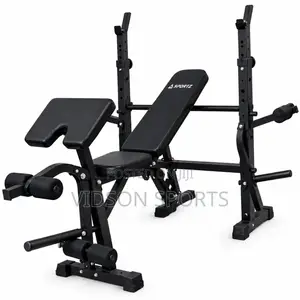 Multi-Function Adjustable Weight Bench With Adjustable Dumbbell Rack