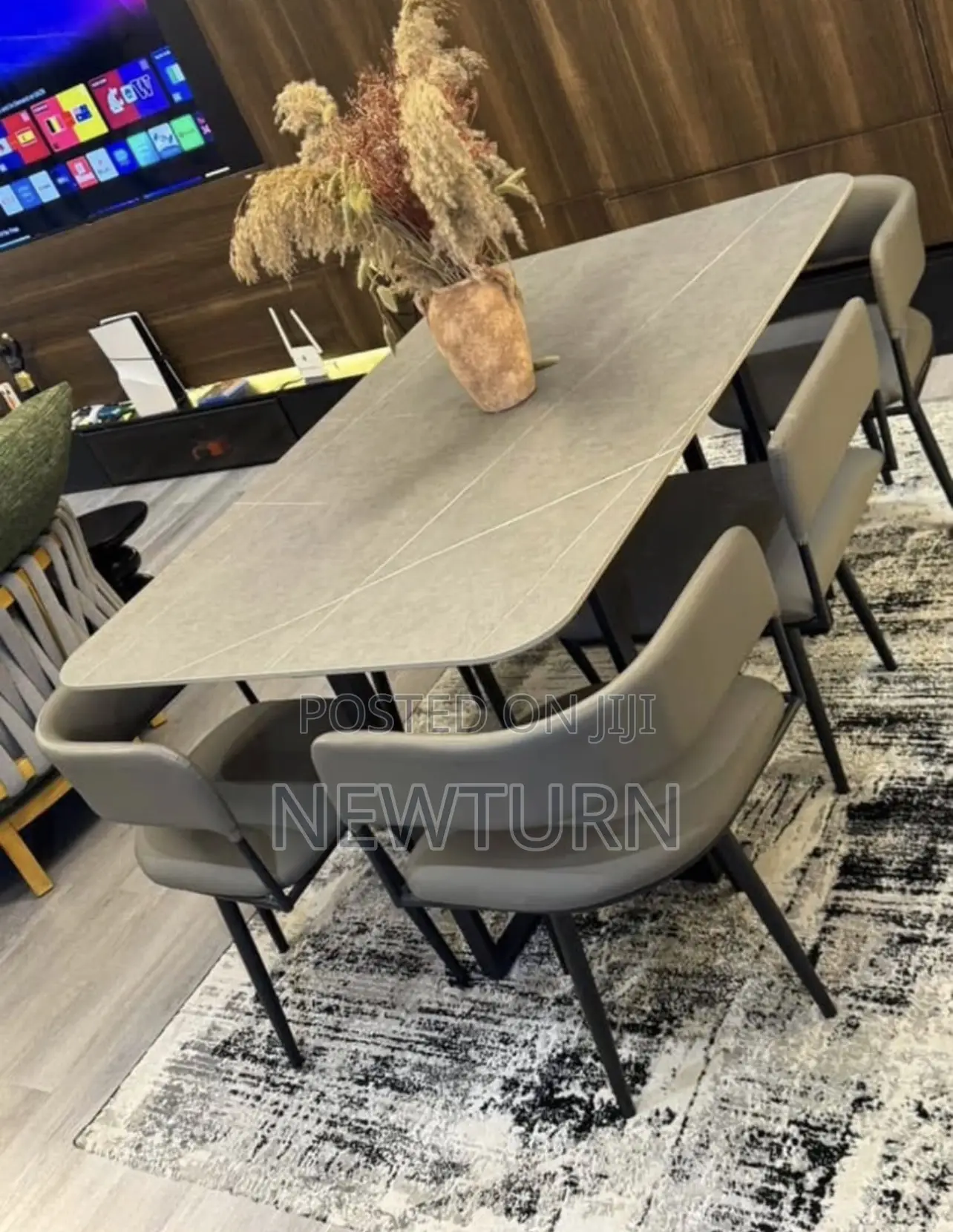 Unique Six Seater’s Marble Dining Set.