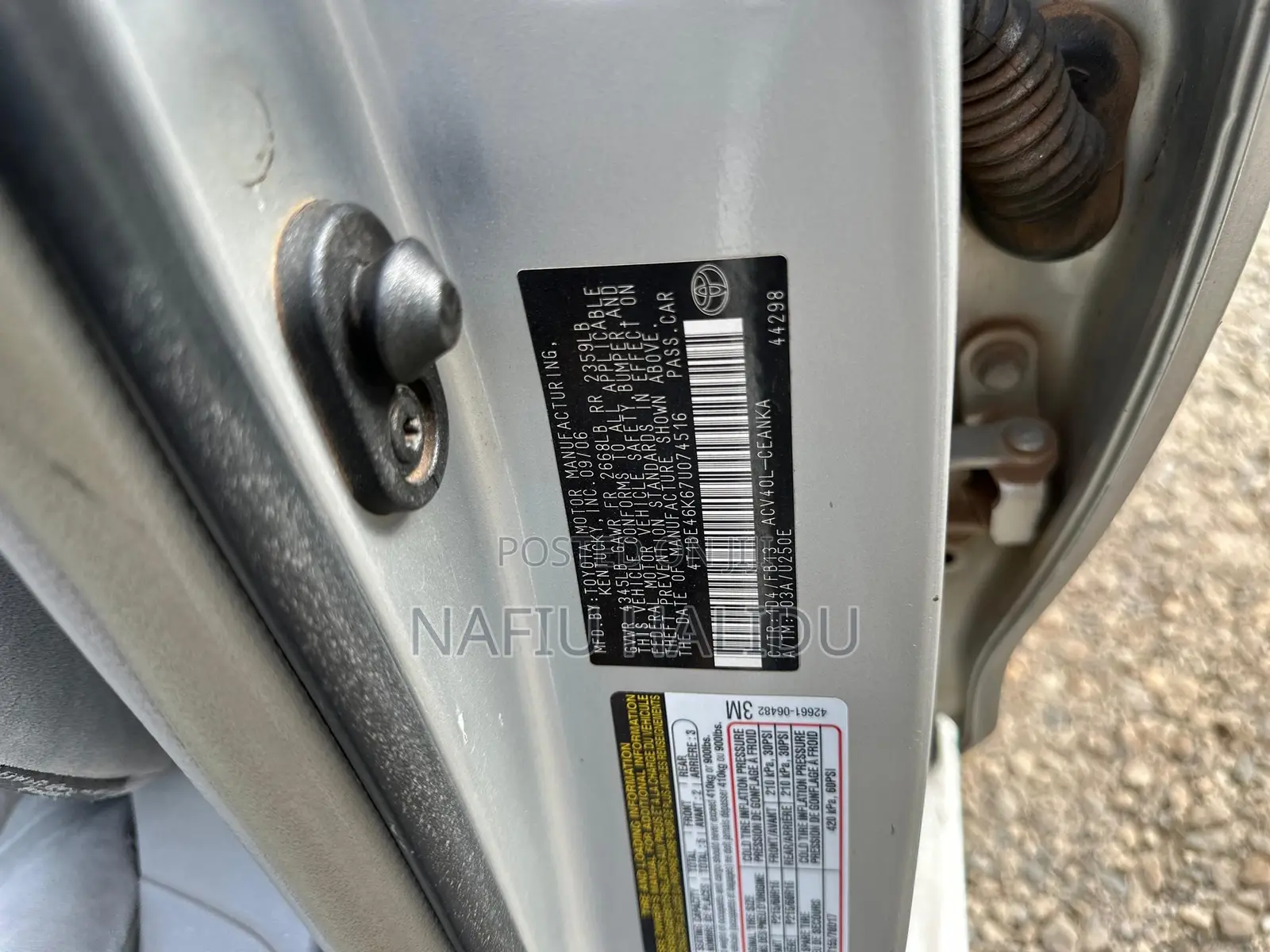 Toyota Camry 2009 Silver