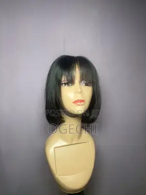 Double Drawn 10inch 4x4 Closure Fringe Wig