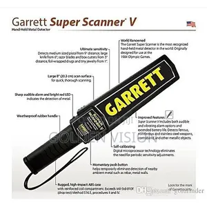 Garret Super Handheld Metal Detection Scanner With FREE 9 Volt Battery