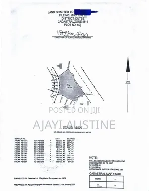 1.47 Hectares Land at Apo Dutse, Abuja for Sale