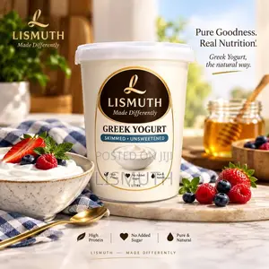 Lismuth Greek Gold — 1L Unsweetened Skimmed