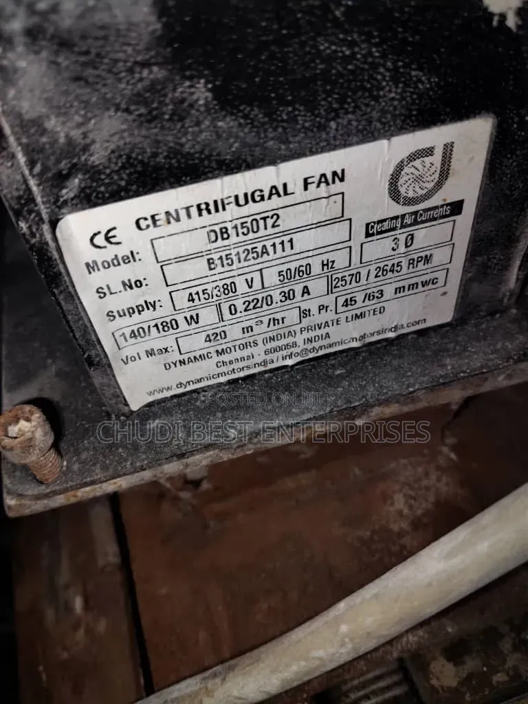 4" 3 Phase Centrifugal Air Blower