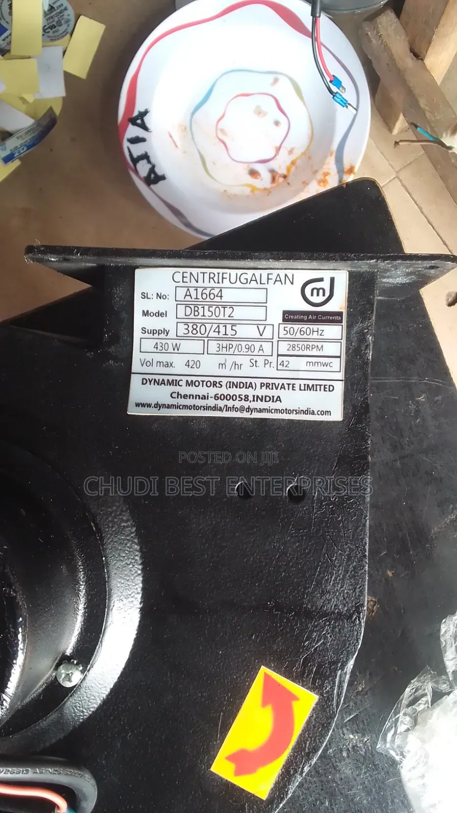 4" 3 Phase Centrifugal Air Blower