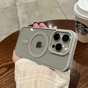 Luxury Wireless Charge Transparent Case Pouch for iPhone 15 Pro Max