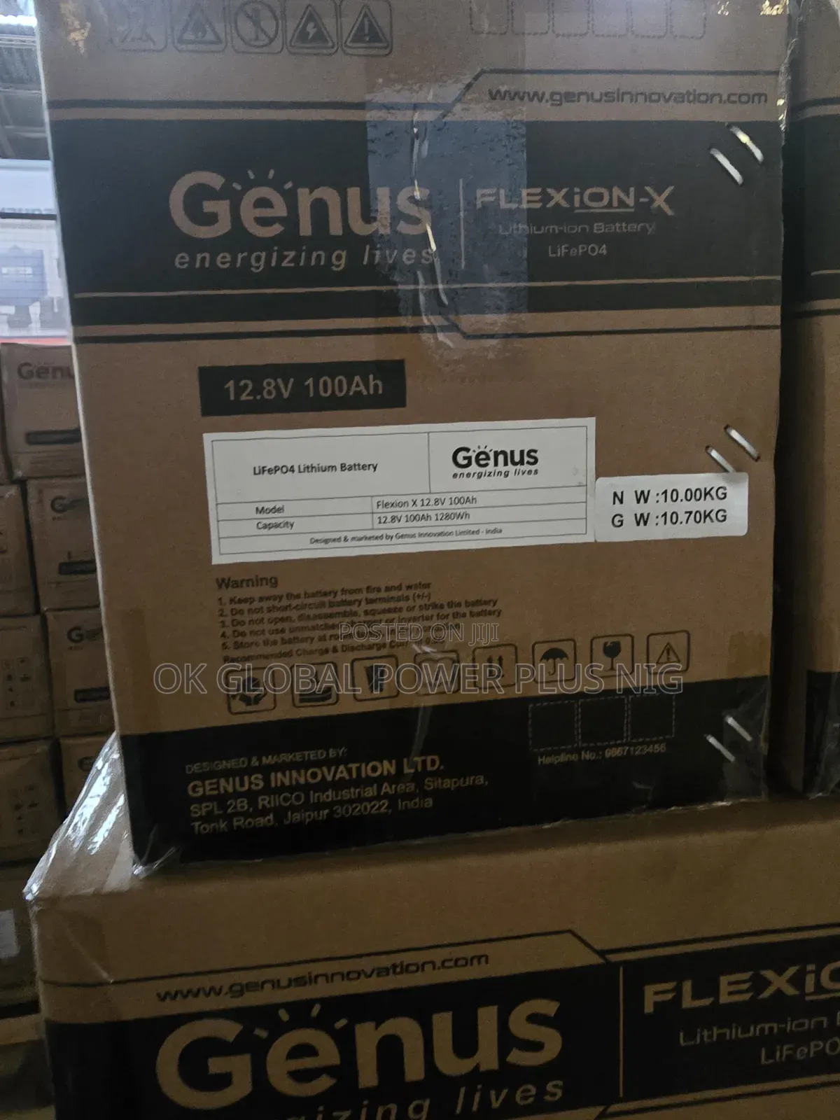 Genus 100ah/12.8v Flexion Lithium Ion Battery