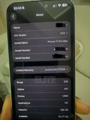Apple iPhone 17 Pro Max 256 GB Silver