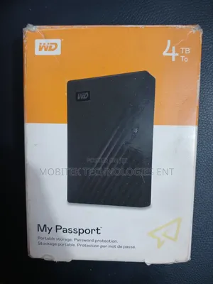 4tb Wd My Passport External Portable Storage