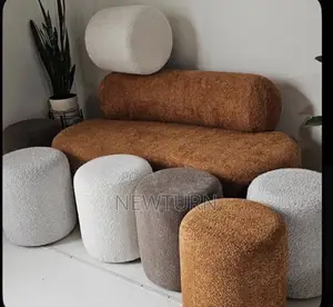 Unique Fabric Stools.