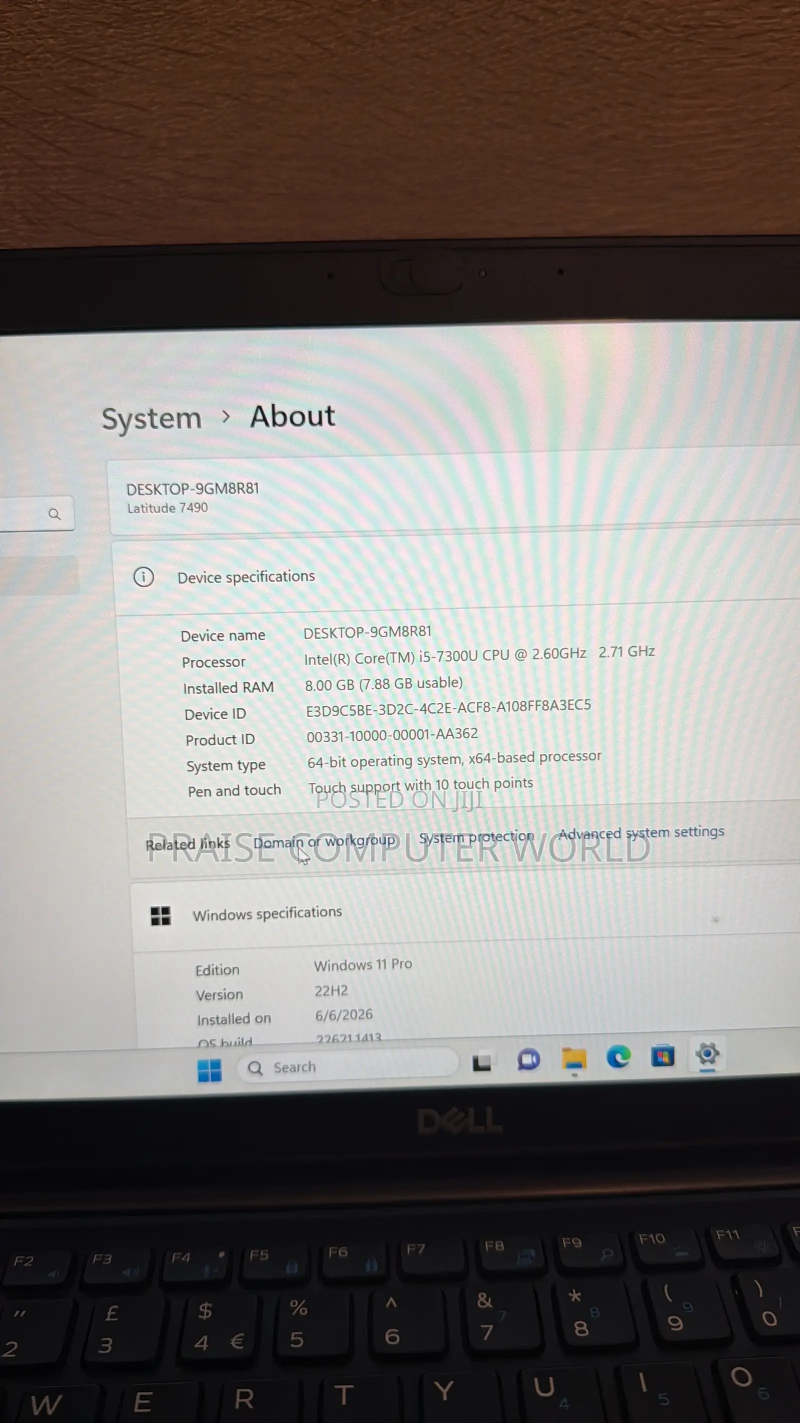 Laptop Dell Latitude 7490 8GB Intel Core i5 SSD 256GB