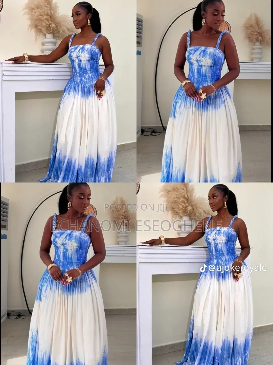 Adire Gown