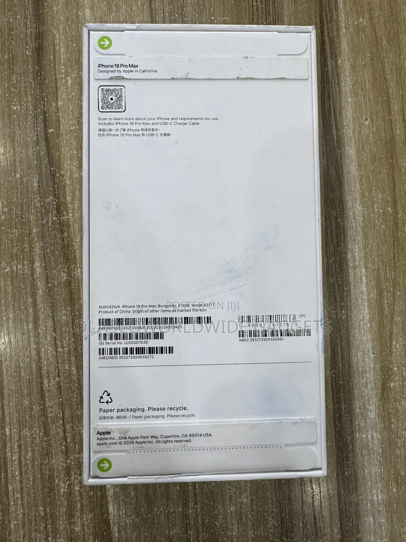 New Apple iPhone 18 Pro Max 512 GB