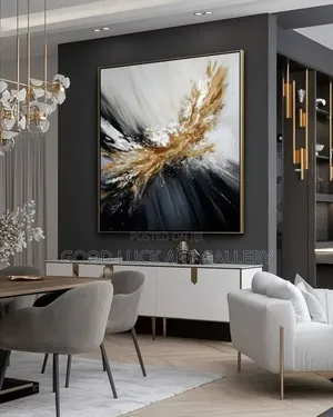 Gold Leaf Abstract Painting