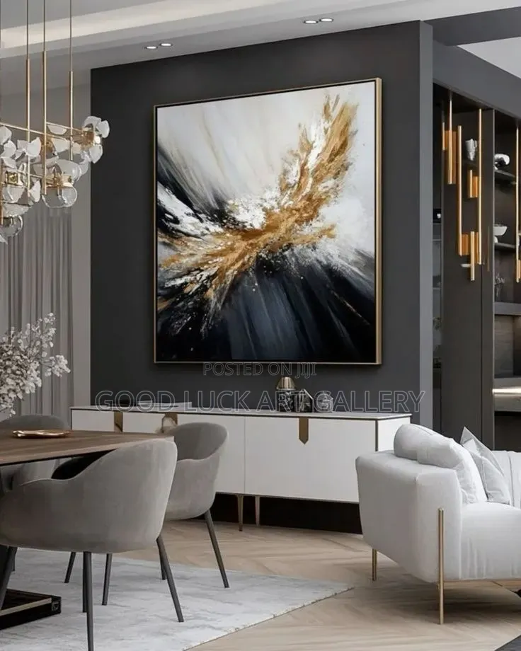 Gold Leaf Abstract Painting