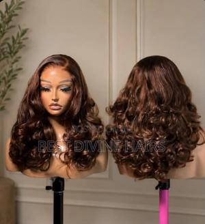5*5 SDD Layered Bounce Wig in Honey Brown Colour ( Get) Human Hair