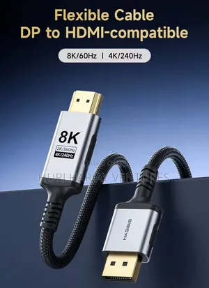 2m Hagibis DisplayPort to HDMI Cable
