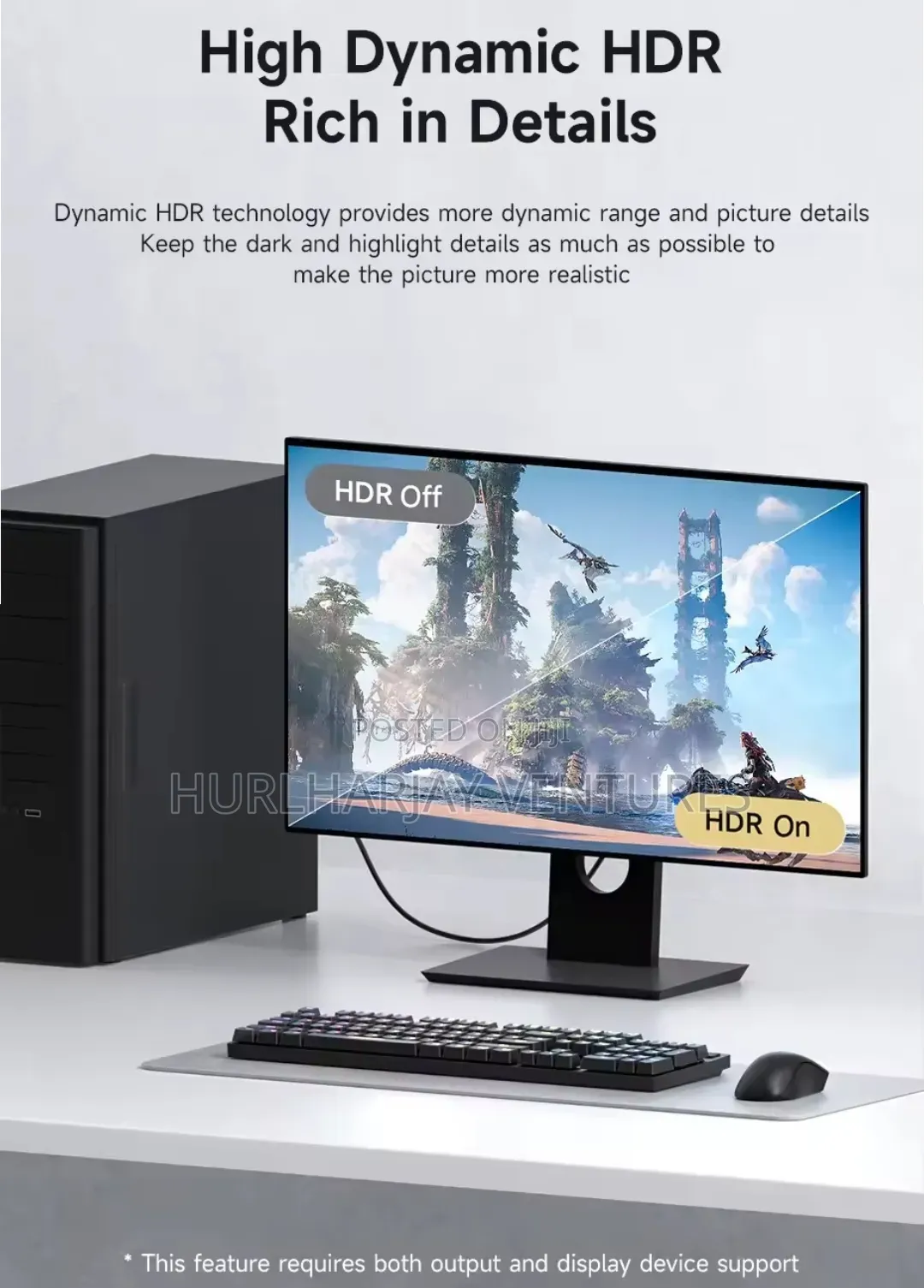 2m Hagibis DisplayPort to HDMI Cable