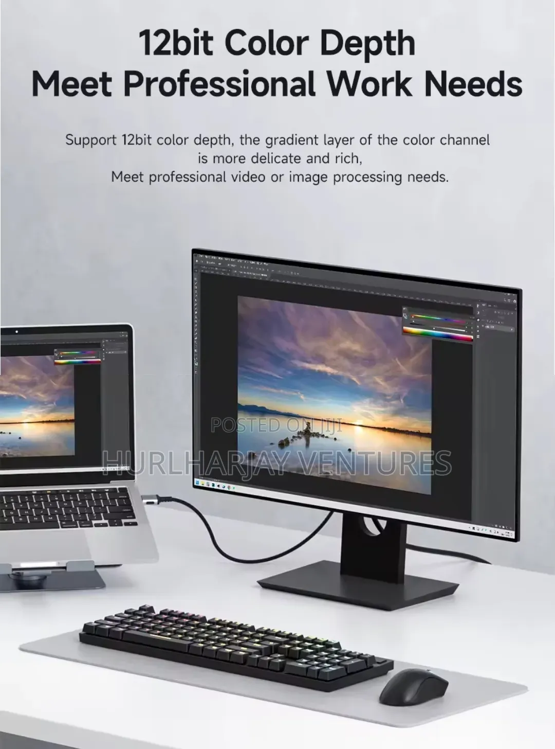 2m Hagibis DisplayPort to HDMI Cable