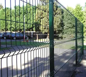 Finger Panel Mesh Fence With Pole