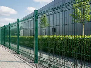 Finger Panel Mesh Fence With Pole